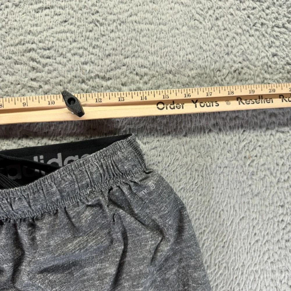 Adidas Climalite‎ Shorts Mens M Gray Polyester Athletic Running Workout Stretch